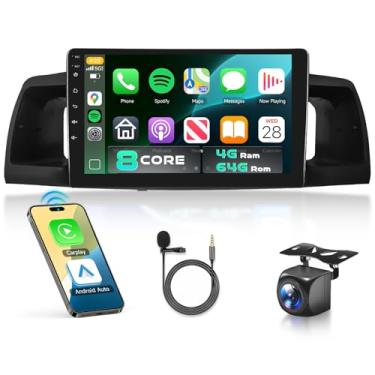 Imagem de Rádio estéreo automotivo 8Core 4G + 64G para Toyota Corolla EX 2005-2012 com chip Snapdragon, tela sensível ao toque IPS 2280 x 720P, sem fio, Carplay/Android Auto DSP de alta resolução 5/6 GhzWiFi