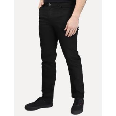 Imagem de Calça Ellus Jeans Masculina Regular First Black Zetex Preta-Masculino