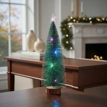 Imagem de Arvore De Natal Enfeite Mesa Natalino Presente Led Decoração - Zein Na