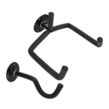 Imagem de Cabide de Parede para Guitarra de Metal Segura Instrumentos de Corda para Armazenamento Seguro Preto