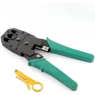 Imagem de Alicate Crimpador Profissional para Cabo de Rede, Ferramenta de Crimpar e Desencapar