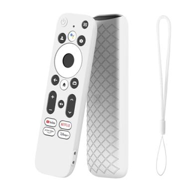 Imagem de Capa para controle remoto Onn Onn Android TV FHD 4K UHD dispositivo de transmissão, capa de silicone KONXISA para TV com cordão, capa protetora para caixa de televisão, antiarranhões e antiderrapante