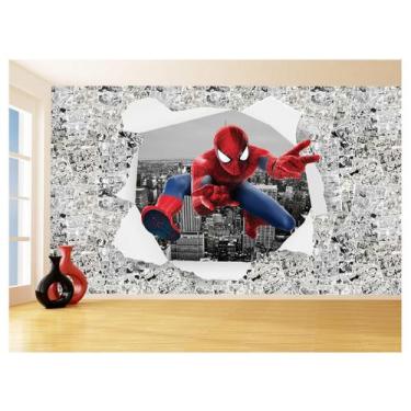 Imagem de Papel De Parede 3D Heróis Página Quadrinhos Hq 3,5M Nhma262 - Você Dec