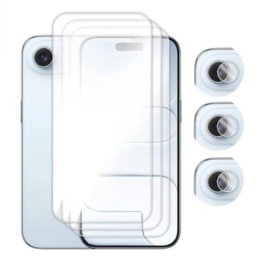 Imagem de Para iPhone Air, vidro de 6,5 polegadas com cola completa com protetor de tela transparente e filme de vidro temperado