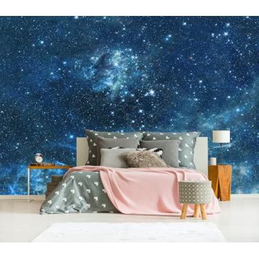 Imagem de XMPMBM M09M Peel and Stick Galaxy Wallpaper Universe Starry Sky Children's Boys Quarto Banheiro Mural de Parede - 299.7 cm x 215.9 cm (69 pés quadrados)