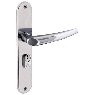 Imagem de Fechadura Entrada Espelho 7cm Inox Polido Joy Aliança