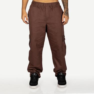 Imagem de Calça Overking Cargo Plus Size Marrom-Masculino