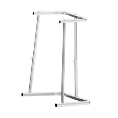 Imagem de Bothyi Suporte para Saco de Lixo com Bolso e Prateleira de Metal à Mão, Ideal para Ensacar Lixo em Jardins e Campings.