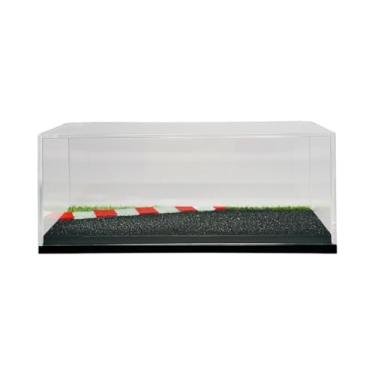Imagem de Esquirla Diorama para exibição de carros em miniatura na escala 1/64, com cena de pista de corrida e estacionamento.