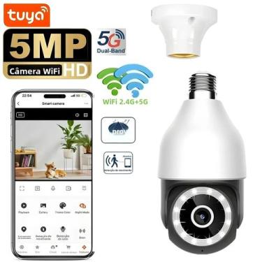 Imagem de Câmera De Vigilância Externa Bulbo IP CCTV PTZ Inteligente Tuya WiFi À