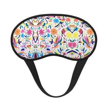 Imagem de Máscara de dormir com estampa de animais mexicanos Otomi Blackout Máscara para os olhos com luz macia para dormir meditação, viagem, ioga