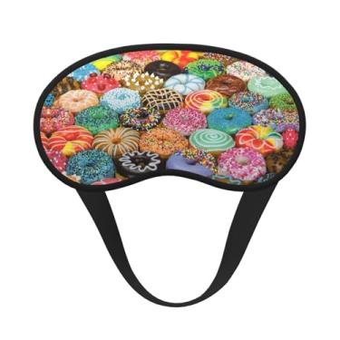Imagem de Máscara de dormir blackout com estampa de donuts, máscara para os olhos, leve, macia, para dormir, meditação, viagem, ioga