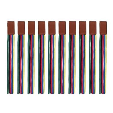 Imagem de SIWOTED 10 unidades marcador de fita colorido borla design marcador de leitura presente para livro de laticínios