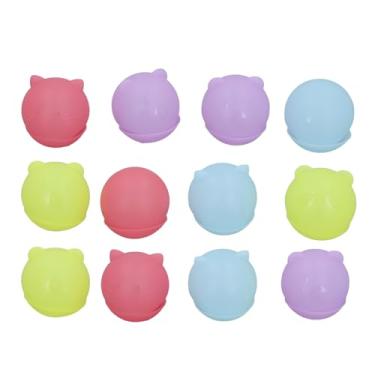 Imagem de SIWOTED 12PCS Balões de água reutilizáveis ​​de silicone macio Balões de enchimento rápido Splash Fun Desenhos animados Bolas de água Brinquedo de praia para piscina