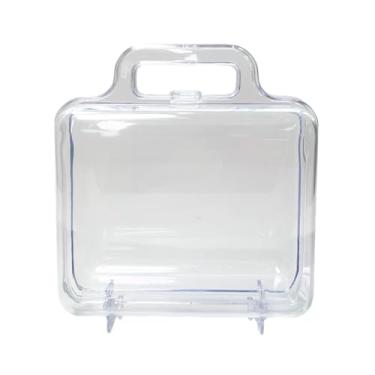 Imagem de Kit 25 Maletinhas De Acrílico Lembrancinha Festa Doces Aniversário Criança (Transparente)