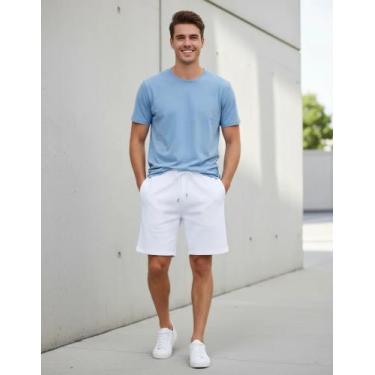 Imagem de Bermuda Moletom Masculina Algodão Treino Academia Casual - Accion Stor