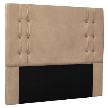 Imagem de Cabeceira Estofada Santorini 140cm Casal Suede - Adj Decor Cor Bege-1100