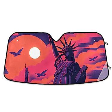 Imagem de Viseiras de carro Flying American of Liberty, persianas de carro para janelas dianteiras, proteção UV de carro, para-sol para carros, caminhões
