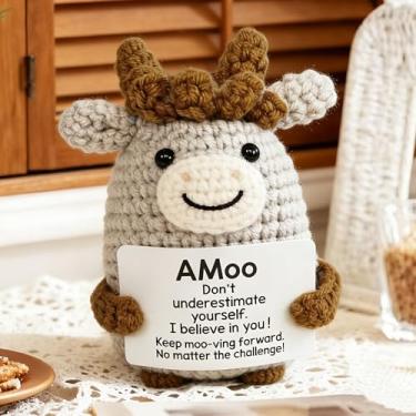 Imagem de Lindo kit de crochê animal – decoração artesanal estilo tomate, arte artesanal, presente de decoração DIY para festivais de Natal, aniversário para mulheres ou homens