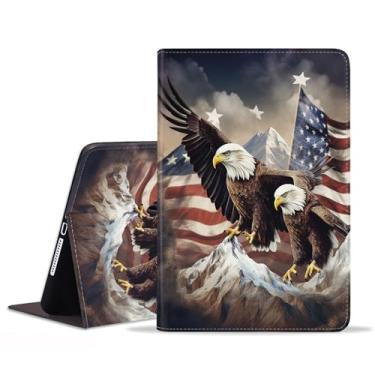Imagem de FVAENDHIO Capa para Samsung Galaxy Tab A11 Plus/A11+ 11 polegadas 2025/A9+/A9 Plus 2023, capa protetora de couro, capa inteligente com suporte ajustável para despertar/hibernar, bandeira americana