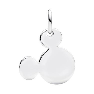 Imagem de Colar De Cadeia De Segurança Mickey Minnie De 45cm Em Prata 925 Para M