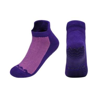 Imagem de Meias De Pilates E Yoga Femininas Antiderrapantes E Respiráveis, Meias