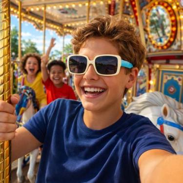 Imagem de Óculos de sol flexível infantil c/ proteção uv - atenas - ALIKÍ, Amare