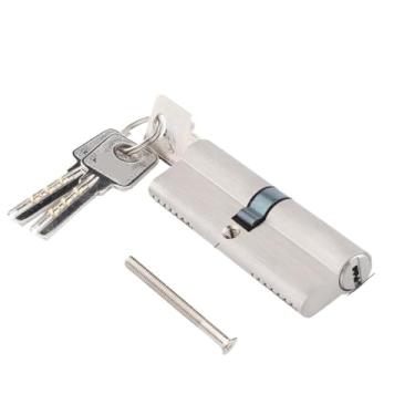 Imagem de Núcleos de cilindro de fechadura de porta com 3 chaves de altura 29 mm laterais abertas cilindro de fechadura de liga de zinco 1 peça (70 mm)