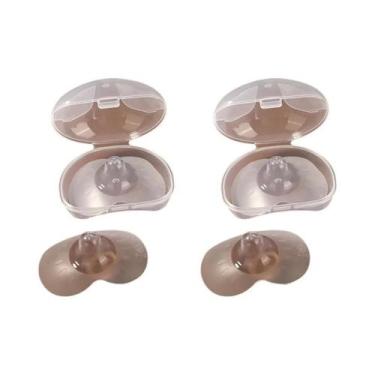 Imagem de Protetores De Mamilo De Silicone Em Forma De Borboleta, Pacote Com 2, 