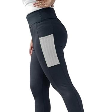 Imagem de Legging com Bolsos Poliamida Spandex PINA P M G GG,  GG, Branco