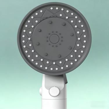 Imagem de Chuveiro de alta pressão com 10 modos de pulverização, opções de filtro e chuva - Chuveiro branco portátil para banheiro, torneira e acessórios de banheiro doméstico