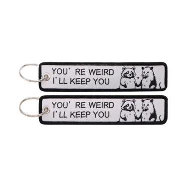 Imagem de Chaveiro Bordado Cool Man Série De Citações Etiquetas Para Carros Moto