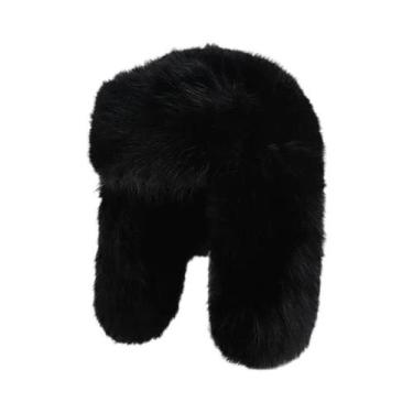 Imagem de Chapéu Bomber De Pelúcia Imitação De Visón Para Homens E Mulheres Esti