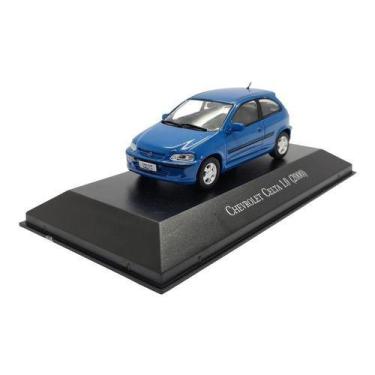 Imagem de Miniatura Chevrolet Celta 2000 Azul Inesquecíveis Ixo 1:43, Azul