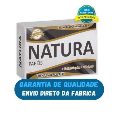 Imagem de Papel Toalha Interfolha Branco 100% Celulose 3000 - LOJA URANO DESCART