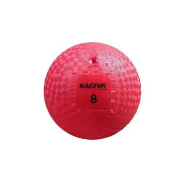 Imagem de Bola Iniciação Kagiva de Borracha Nº 8 Vermelho