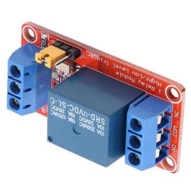 Imagem de Fesjoy Placa de Módulo de relé Optoacoplador 4 Canais, Gatilho Alto e Baixo, 5V / 12V / 24V, Tamanho Compacto, Design Interface Fácil, peso: 18g / 0,6 Onças, Carga Interface (12V)