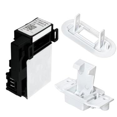 Imagem de Seentech Kit de interruptor de trava de tampa de arruela para lavadora de carga superior GE Hotpoint, inclui WH01X27954 Interruptor WH01X24381 Bisel WH02X24399 Striker, peças de reparo de substituição