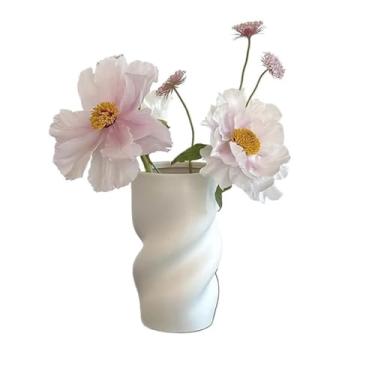 Imagem de Vaso de cerâmica espiral para casa de família, sala de estar, decoração de flores, vasos de flores
