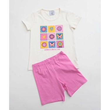 Imagem de Conjunto Infantil Estampa Flores Marisa Tam 4 a 10 Ama-00054, Rosa, 4