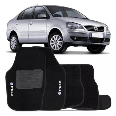 Imagem de Tapete Automotivo Carpete Polo 2018 Preto 5 pecas