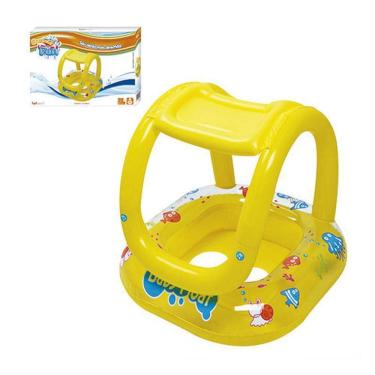 Imagem de Boia Inflável com Assento Tipo Fralda e Cobertura - Wellmix