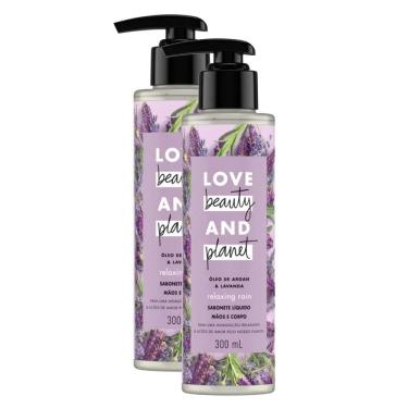 Imagem de Sabonete Líquido Love Beauty And Planet Relaxing Rain 300ml  Kit com duas unidades