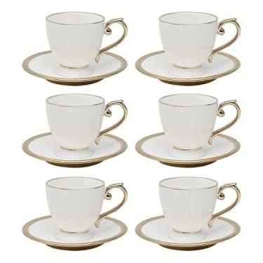 Imagem de Conjunto de 6 xícaras de chá de porcelana de 200ml