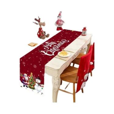 Imagem de Caminho De Mesa De Natal Com Tema Do Papai Noel 2025, Decoração Para F