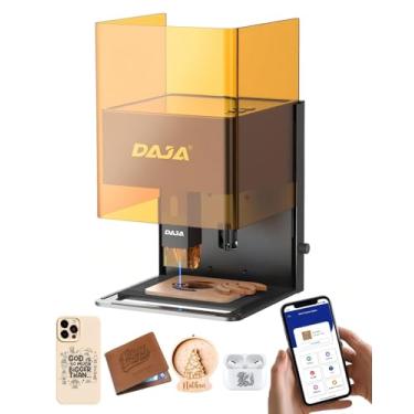 Imagem de DAJA DJ6Pro Máquina de gravação a laser fechada cortador a laser de mesa com rasiers suporta Lightburn para iniciantes DIY (5W)