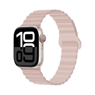 Imagem de Pulseira Esportiva Magnética De Silicone 42mm 44mm 45mm 46mm 49mm Para