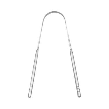 Imagem de Raspador De Língua Em Forma De U Unissex Para Mau Hálito E Higiene Buc