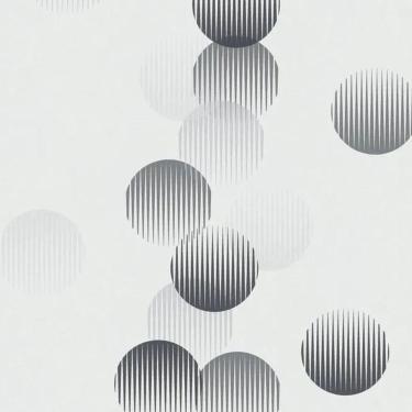 Imagem de Papel De Parede Ivy Círculos Prata 6814-30