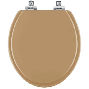 Imagem de Assento Sanitário com Amortecedor Convencional Oval Amendoa  para vaso Ideal Standard